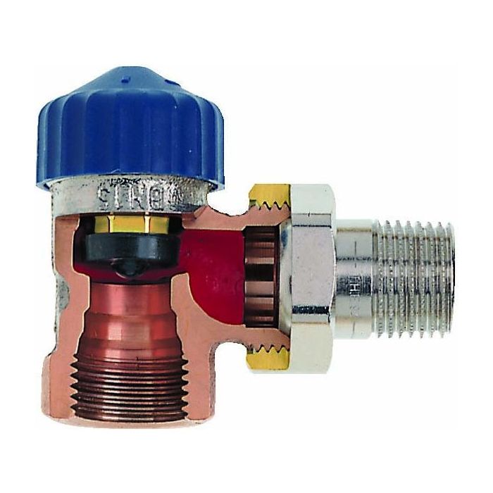 Heimeier Radiatorafsluiter Therm- Afsl- Met Zeer Lage Weerstand- Haaks- Dn15