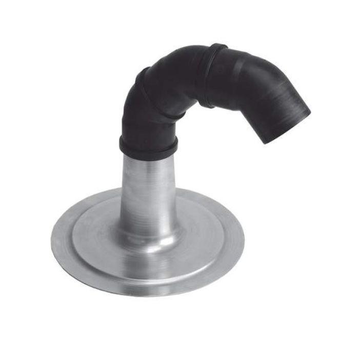 Anjo kabeldoorvoer Ø125mm aluminium plakplaat en 3 PP bochten