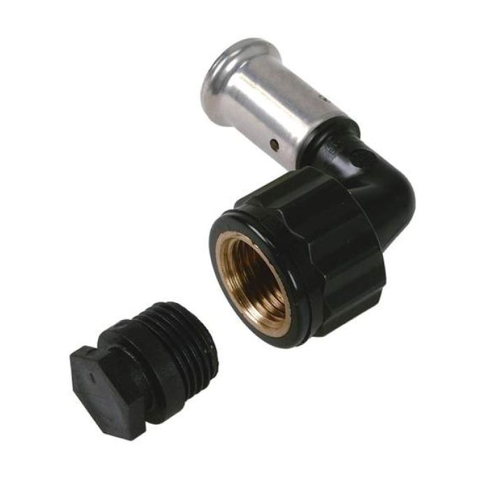 Henco kniekoppeling 90° 14x1/2 per s x binnendraad - 6PK-1404BP