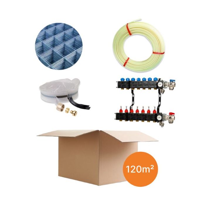 Inhoud vloerverwarmingspakket