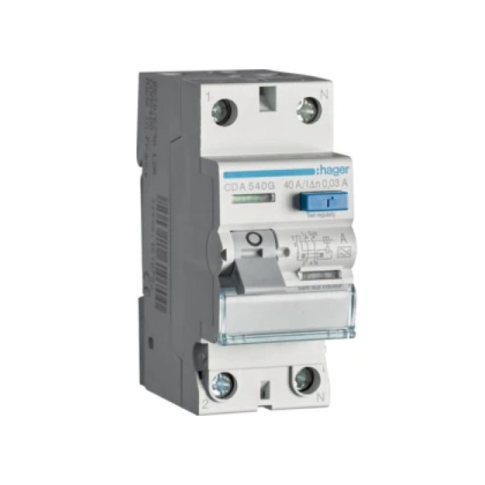 Hager aardlekschakelaar 2 polig 40A A 30mA