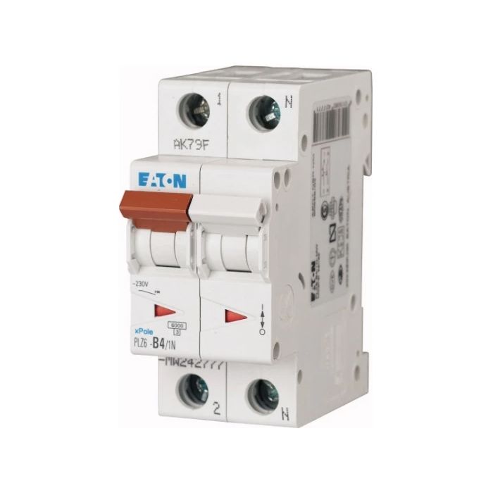 Eaton installatieautomaat 1 polig + nul 4A B 6kA