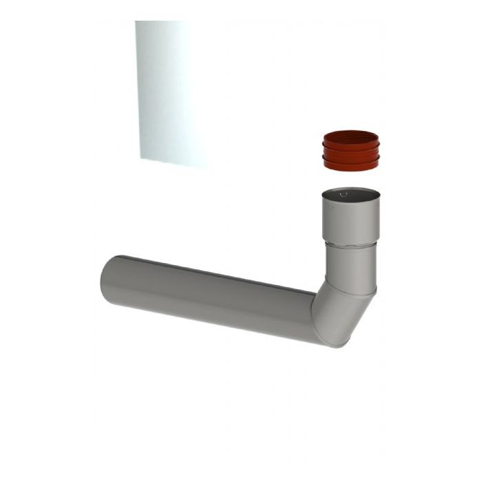 Burgerhout Steunbocht Rvs 80-80 87° Fixed-flex