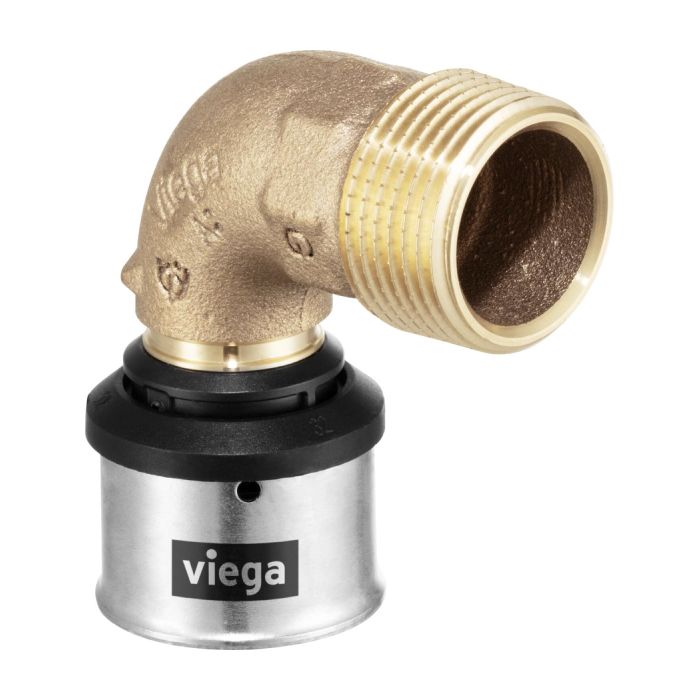 Viega Smartpress bocht 90° 16x1/2 pers x buitendraad - 729707