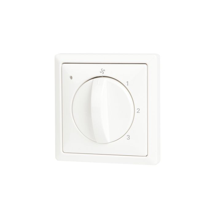 Vooraanzicht van de Brink 4-standenschakelaar voor WTW