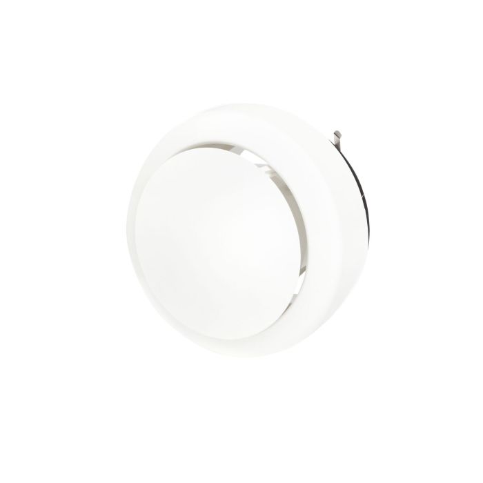 Vooraanzicht van de Brink toevoerventiel 125mm - Wit