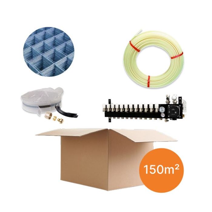 Inhoud vloerverwarmingspakket