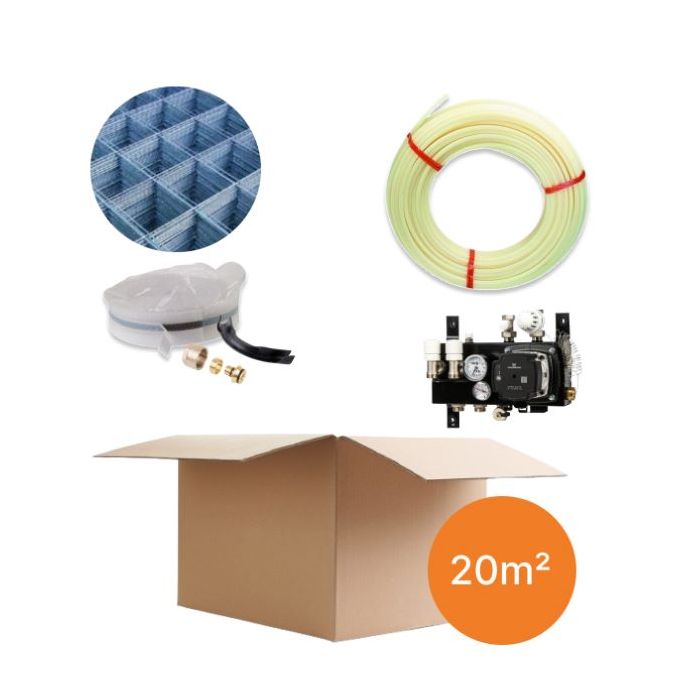 Inhoud vloerverwarmingspakket