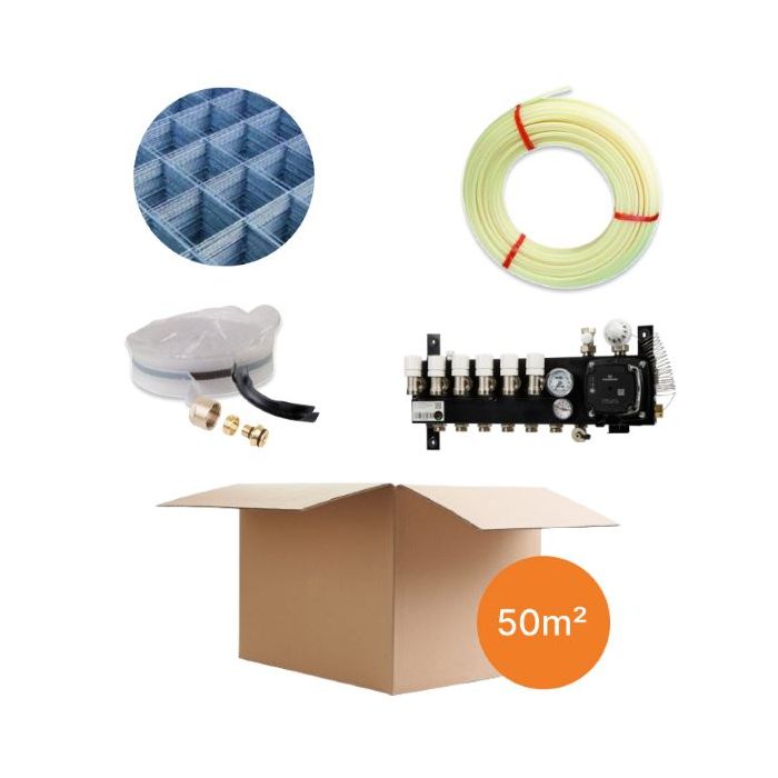 Inhoud vloerverwarmingspakket