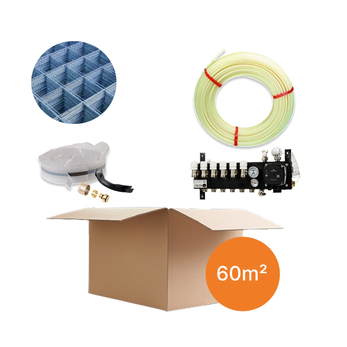 Inhoud vloerverwarmingspakket