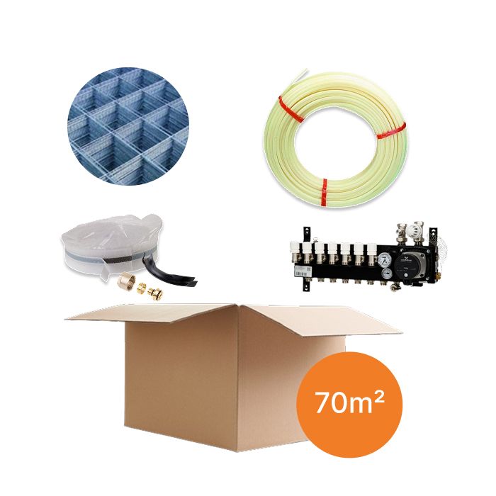 Inhoud vloerverwarmingspakket