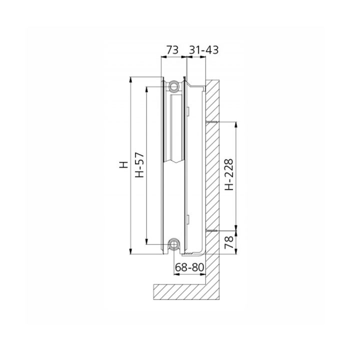 Brugman Compact 4 - H700 L1100 T21S