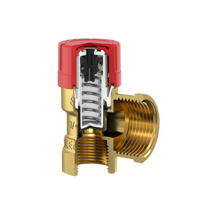 Flamco Prescor overstortventiel - 3/4'' 2x binnendraad