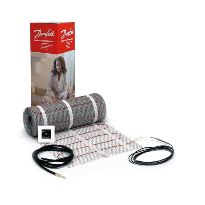 Danfoss EFTI elektrische vloerverwarming 4m2 met thermostaat