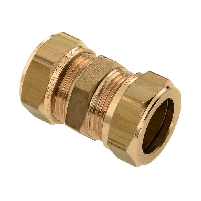 Bonfix rechte knelkoppeling - 22x22mm