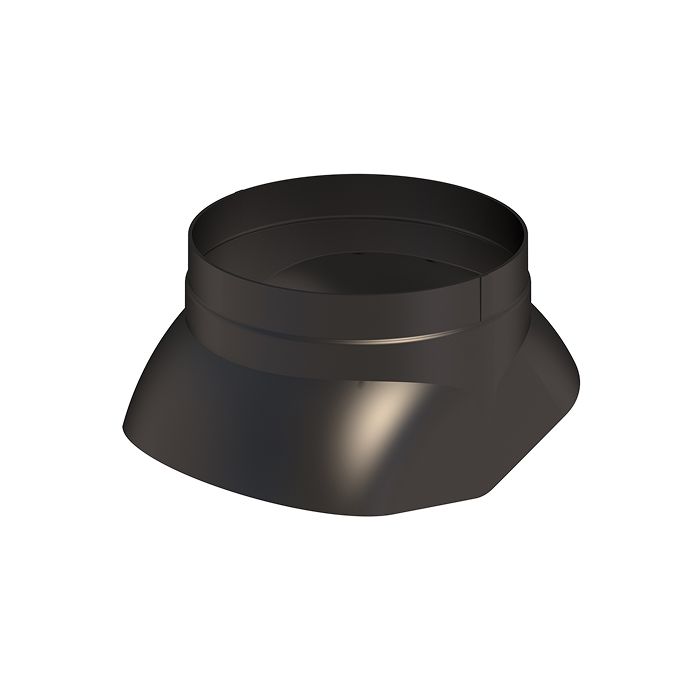 Ubbink scharnierkap 4G/5G Ø125mm PP - zwart