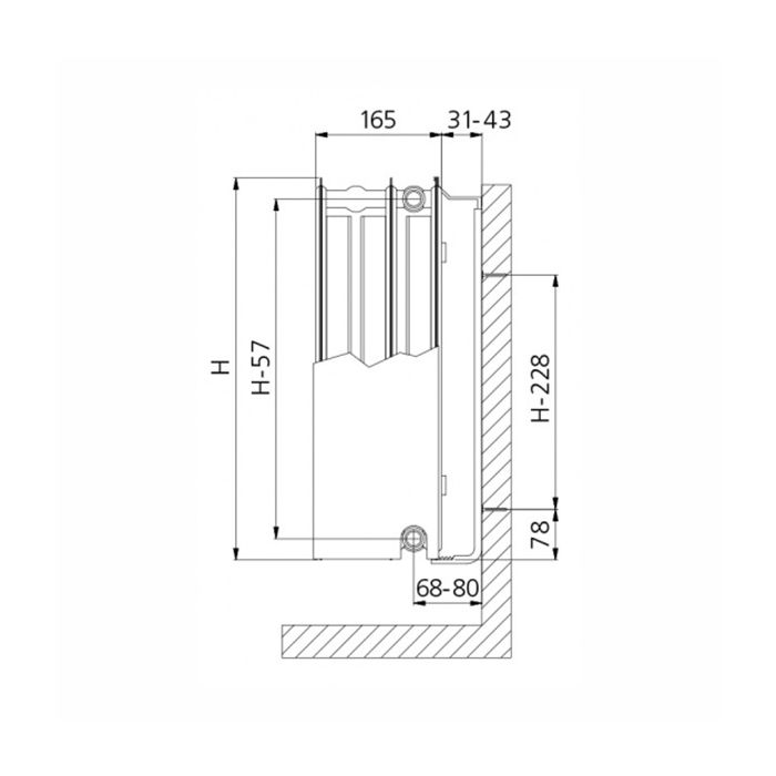 Brugman Compact 4 - H700 L1100 T21S