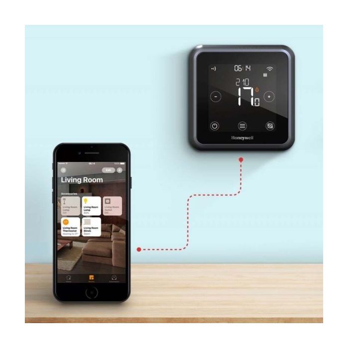 Honeywell Home Lyric T6 WiFi thermostaat bedraad zwart