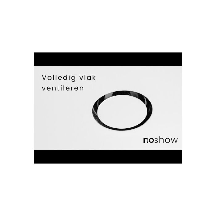 NoShow ventilatieventiel ø125 - zwart