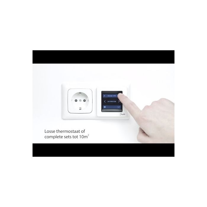 Danfoss EFTI elektrische vloerverwarming 1,5m2 met thermostaat