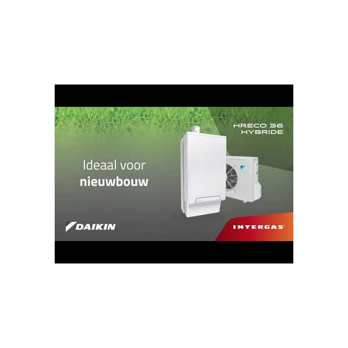 Daikin Intergas Altherma 8kW hybride warmtepomp set met CW5 cv-ketel