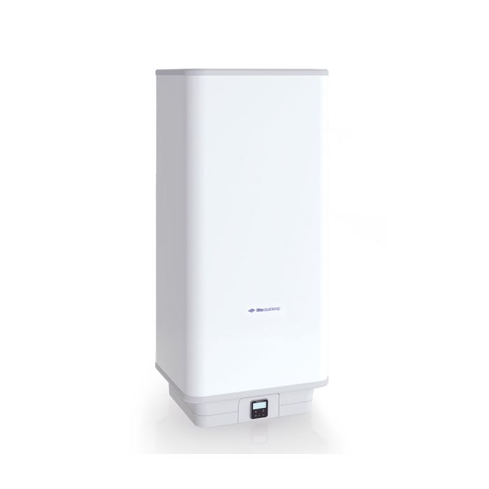 Vooraanzicht van de Itho Daalderop Green Energy Smartboiler Mono met een inhoud van 120 liter