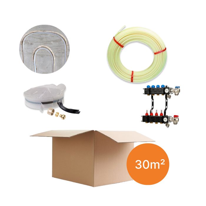 Inhoud vloerverwarmingspakket