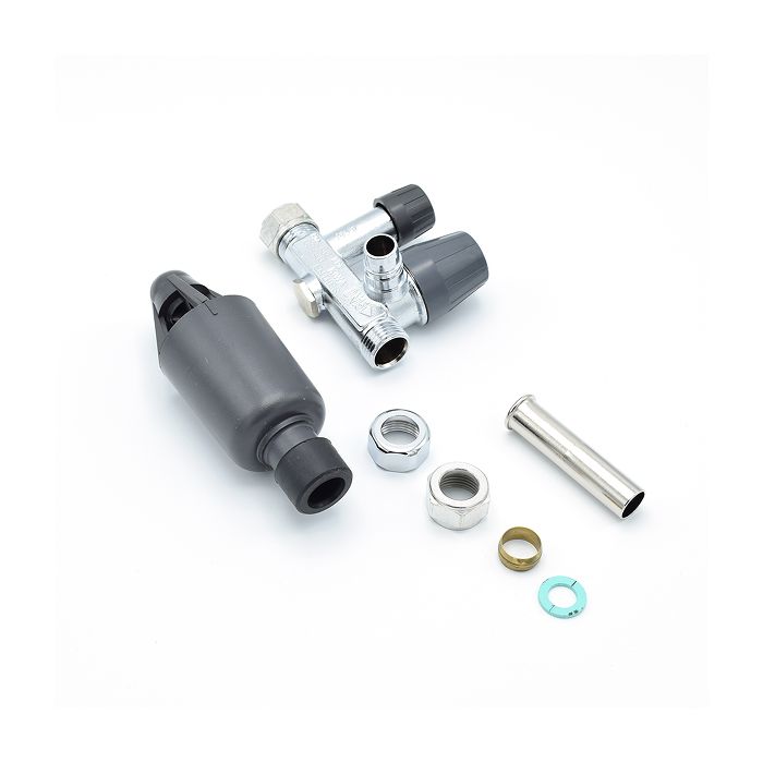 Alle onderdelen van de Itho Daalderop inlaatcombinatie 8 bar - 1/2