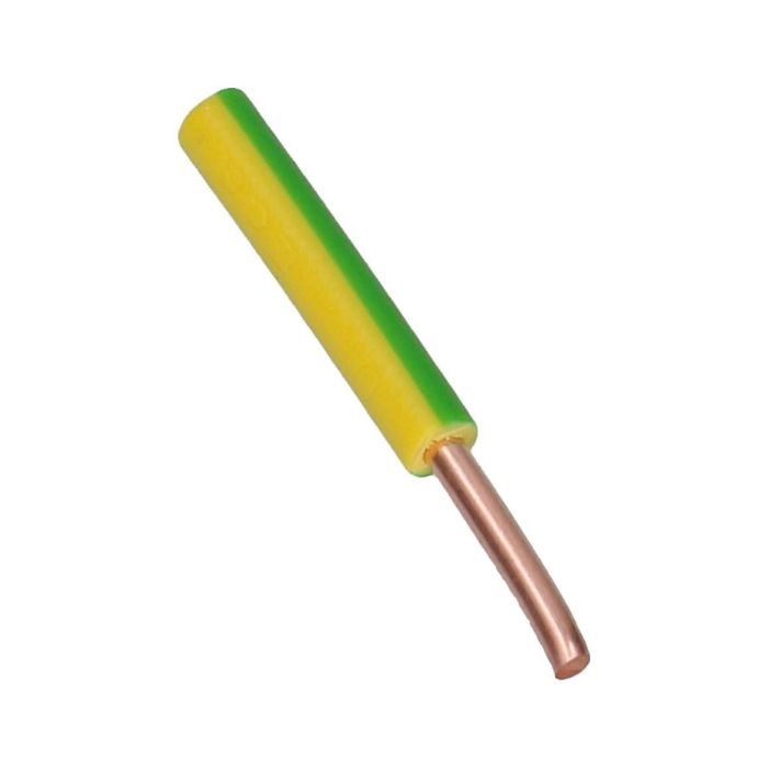 Eupen installatiedraad H07V-U 2.5mm² - geel groen Eca - 100 meter