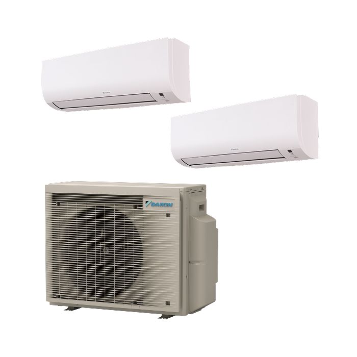 Daikin multi-split airco 4,0kW R32 met 2x Daikin Comfora 2,0kW binnenunit