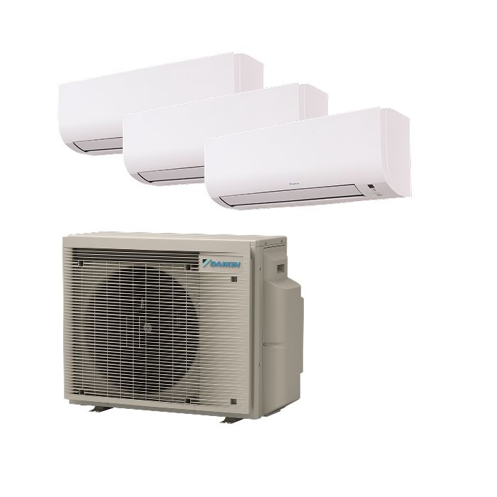 Daikin multi-split airco 6,8kW R32 met 2x Daikin Comfora 2kW + 1x Daikin Comfora 2,5kW