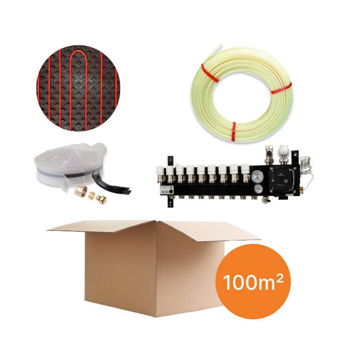 Inhoud vloerverwarmingspakket