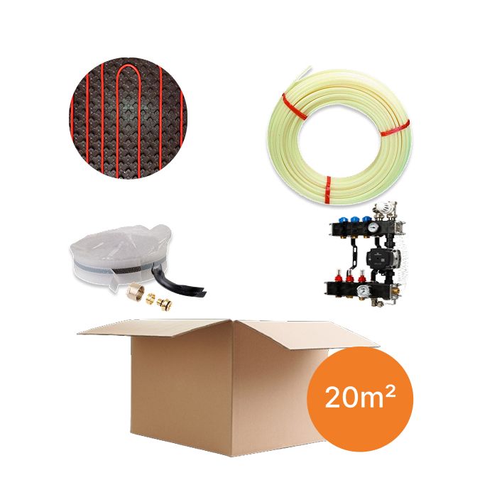 Inhoud vloerverwarmingspakket