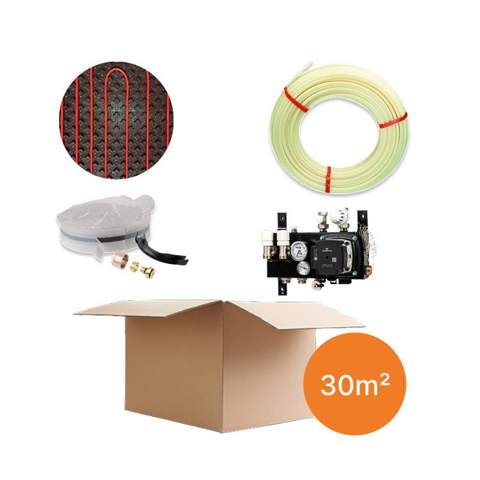Inhoud vloerverwarmingspakket