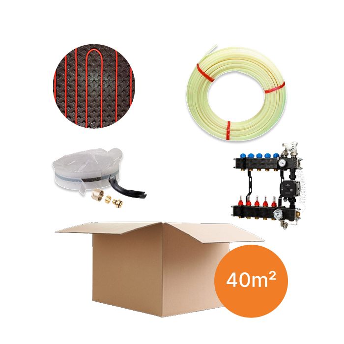 Inhoud vloerverwarmingspakket