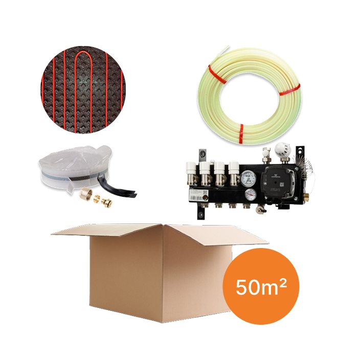 Inhoud vloerverwarmingspakket