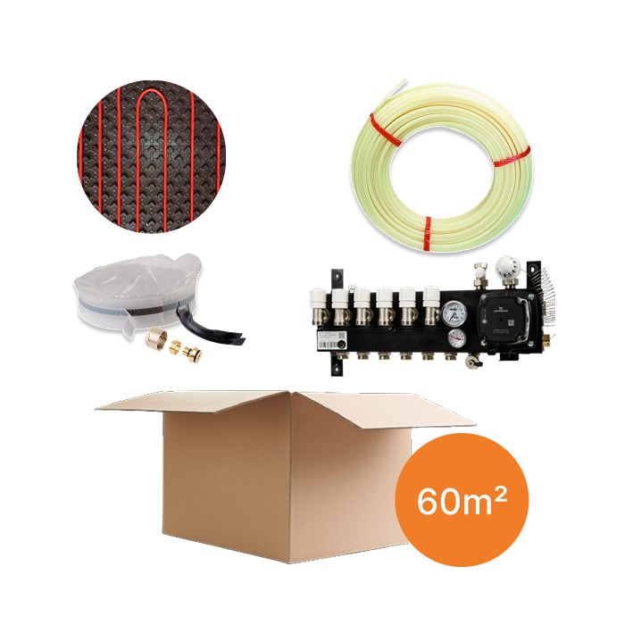 Inhoud vloerverwarmingspakket