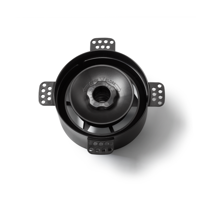 NoShow ventilatieventiel ø125 - zwart