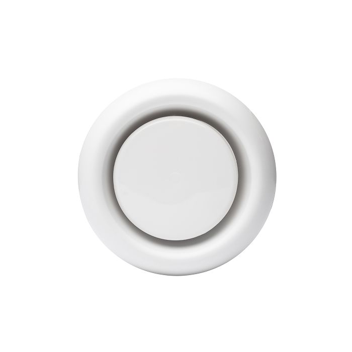 Vooraanzicht van de Orcon MKL-A 125 afvoerventiel - 125mm