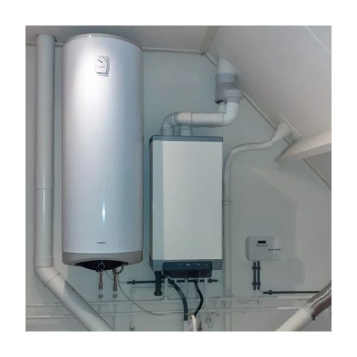 Solar iBoost water accu in situatie