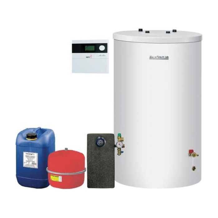 Nefit SolarLine 120 zonneboiler + 1 plat dak horizontale zonnecollector