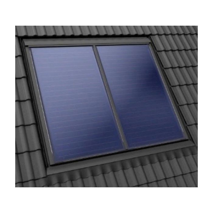 Nefit SolarLine 120 zonneboiler + 2 in dak verticale zonnecollectoren