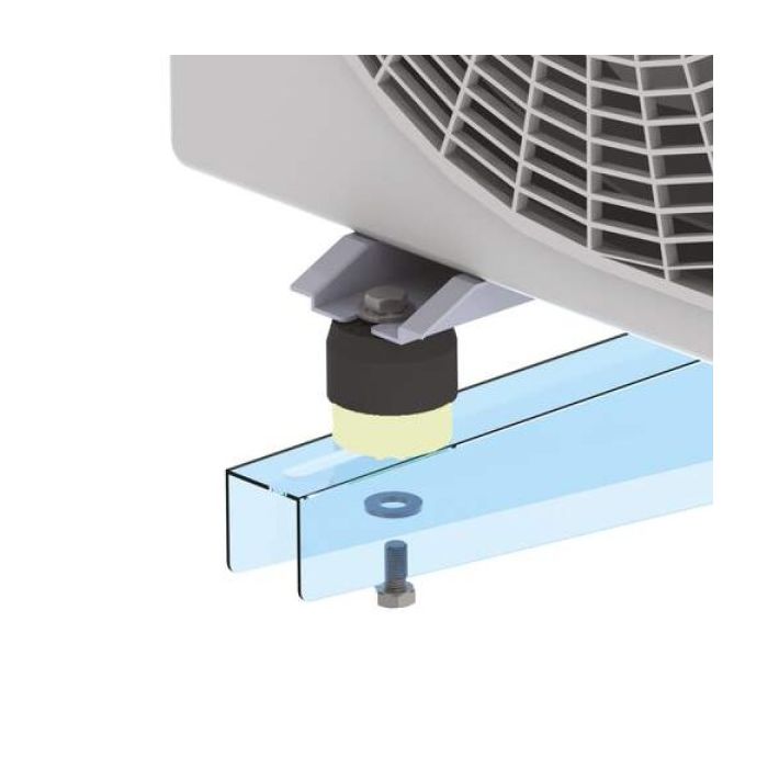 Soleco trillingsdemperset Bruin 70-120kg M8  (2x Wit + 2x Rood)