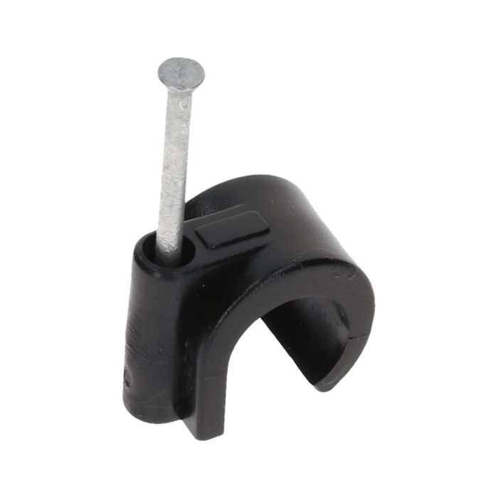 Tack spijkerclip universeel 11-15mm zwart - 100 stuks