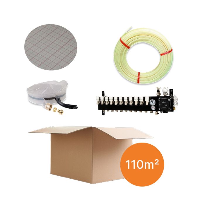 Inhoud vloerverwarmingspakket