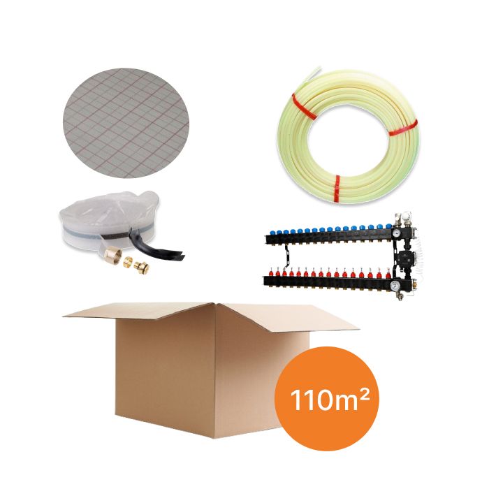 Inhoud vloerverwarmingspakket