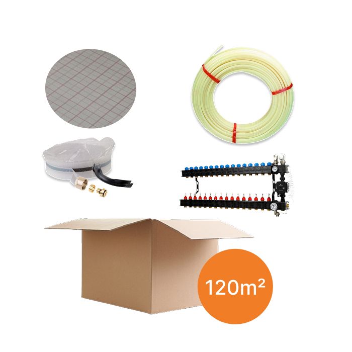 Inhoud vloerverwarmingspakket