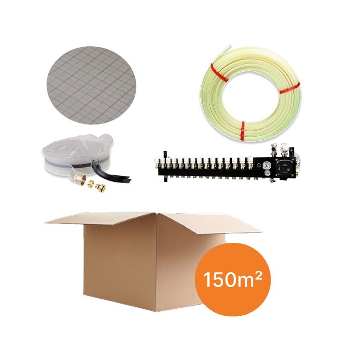 Inhoud vloerverwarmingspakket