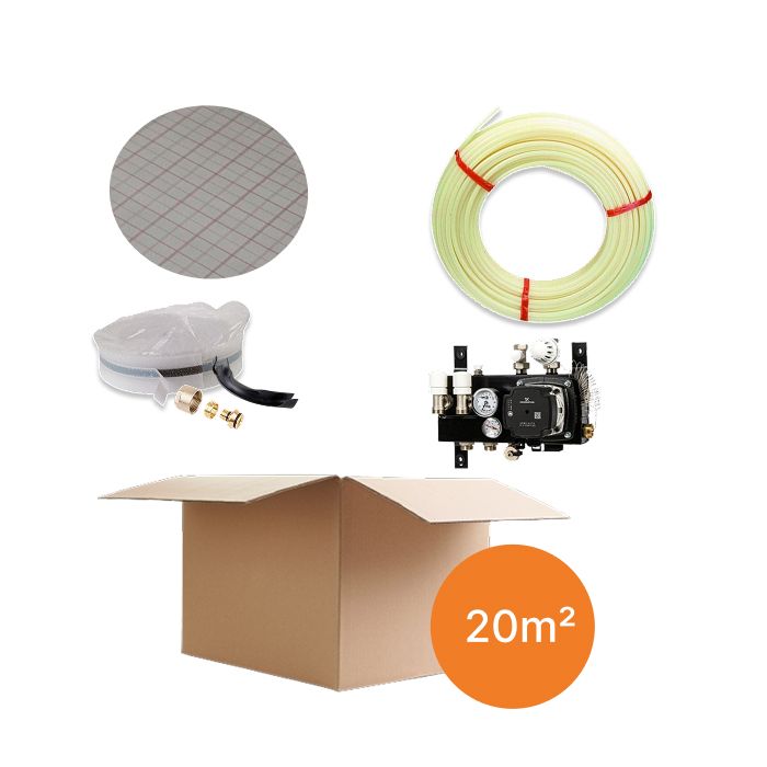 Inhoud vloerverwarmingspakket