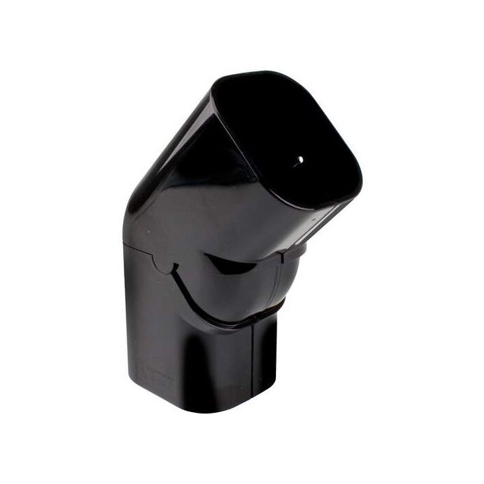 Airco leidinggoot zwart bocht